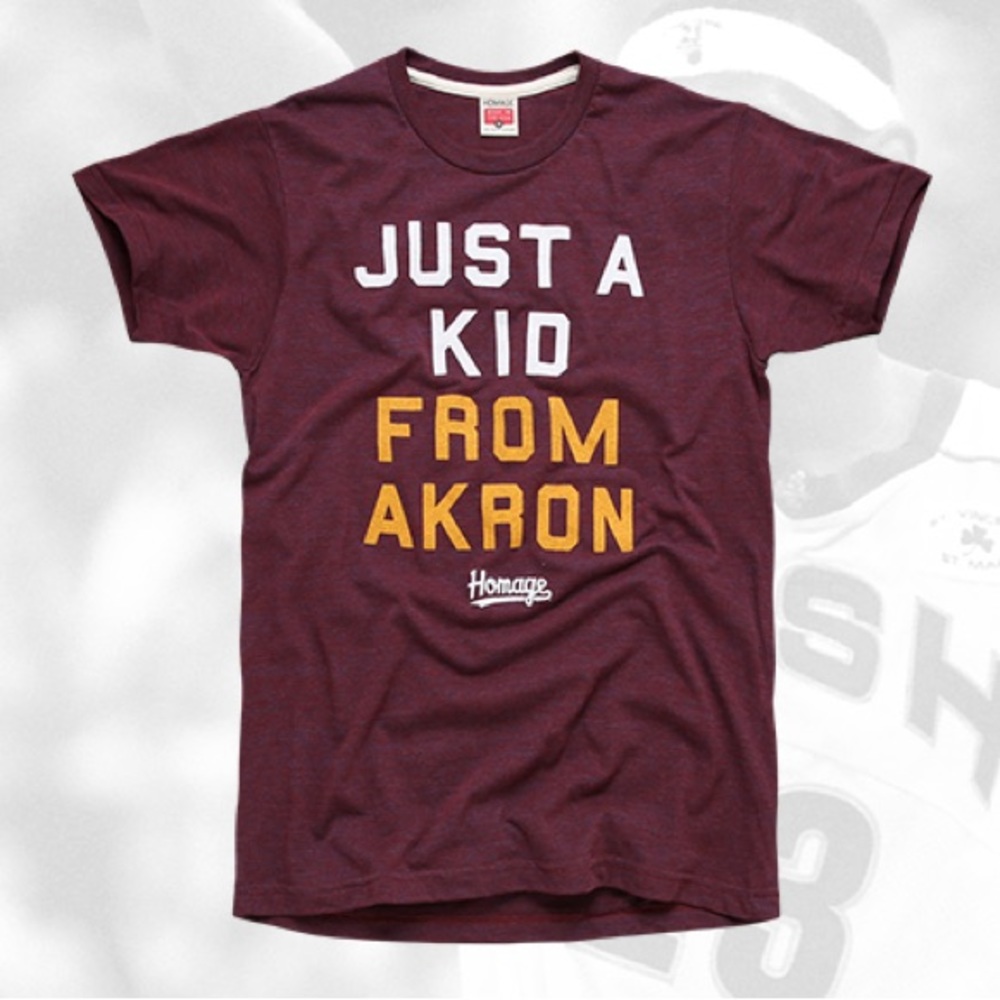 Homage Just a Kid From Akron T-Shirt